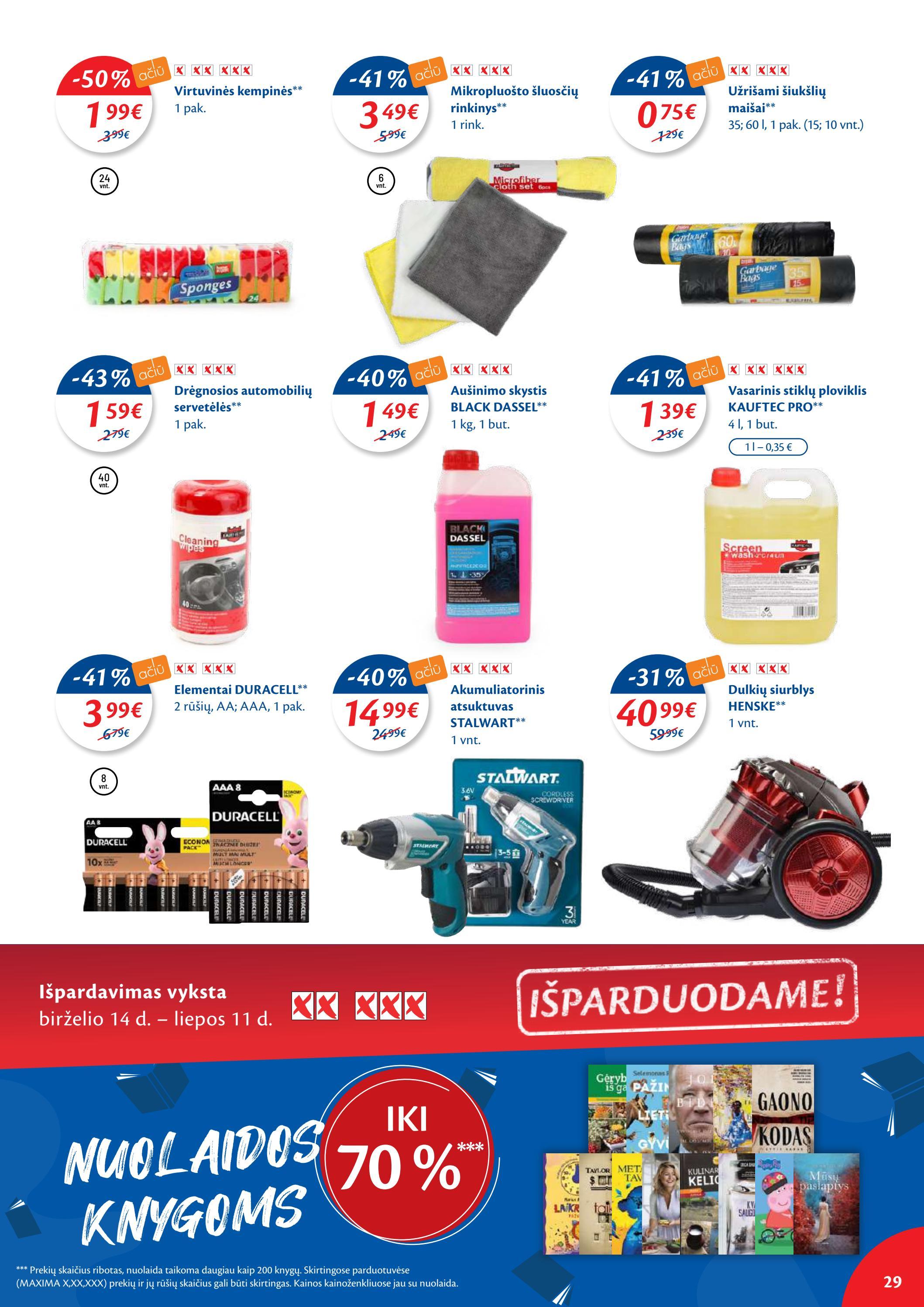 Maxima kaininis leidinys akcijos nuo 
  2022-06-14 iki 
  2022-06-20 | Leidinukas.lt puslapis 29