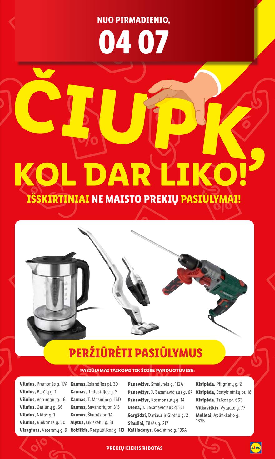 Lidl ne maisto leidinys akcijos nuo 
  2025-04-07 iki 
  2025-04-13 | Leidinukas.lt puslapis 25