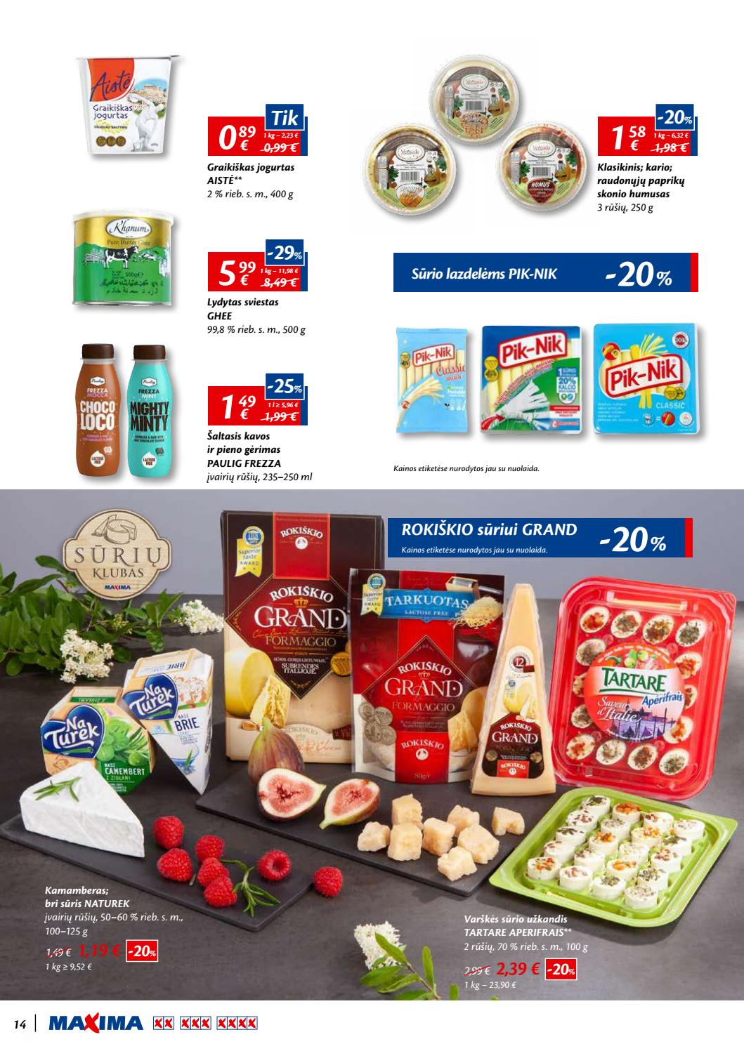 Maxima kaininis leidinys akcijos nuo 
  2019-06-20 iki 
  2019-07-03 | Leidinukas.lt puslapis 14