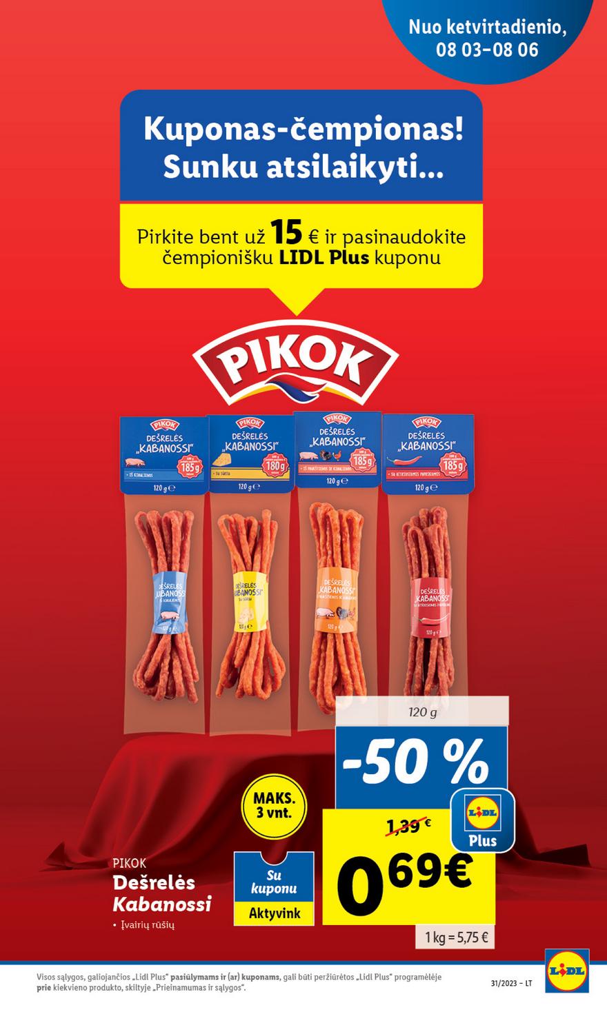 Lidl pasiūlymai akcijos nuo 
  2023-07-31 iki 
  2023-08-06 | Leidinukas.lt puslapis 10