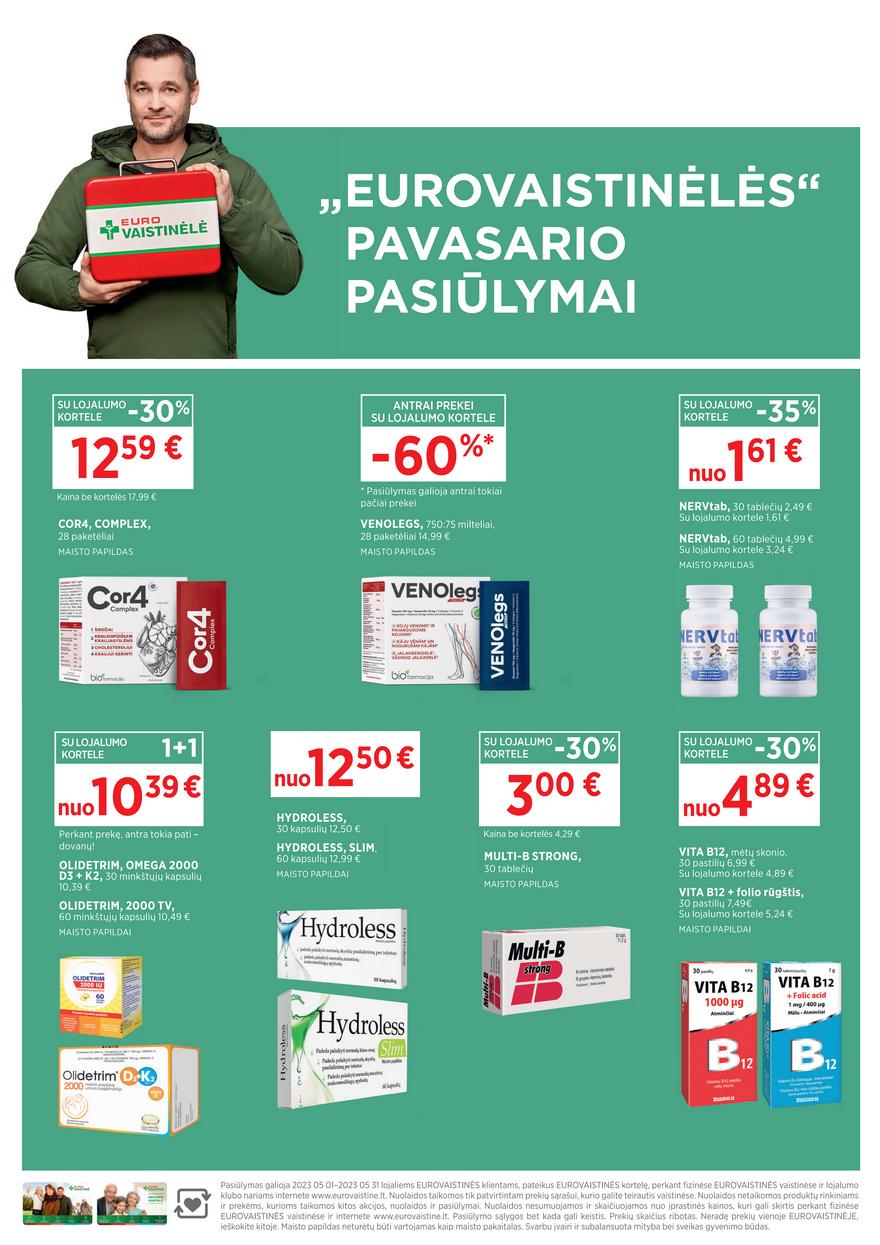 Euro vaistinė leidinys akcijos nuo 
  2023-05-01 iki 
  2023-05-31 | Leidinukas.lt puslapis 8