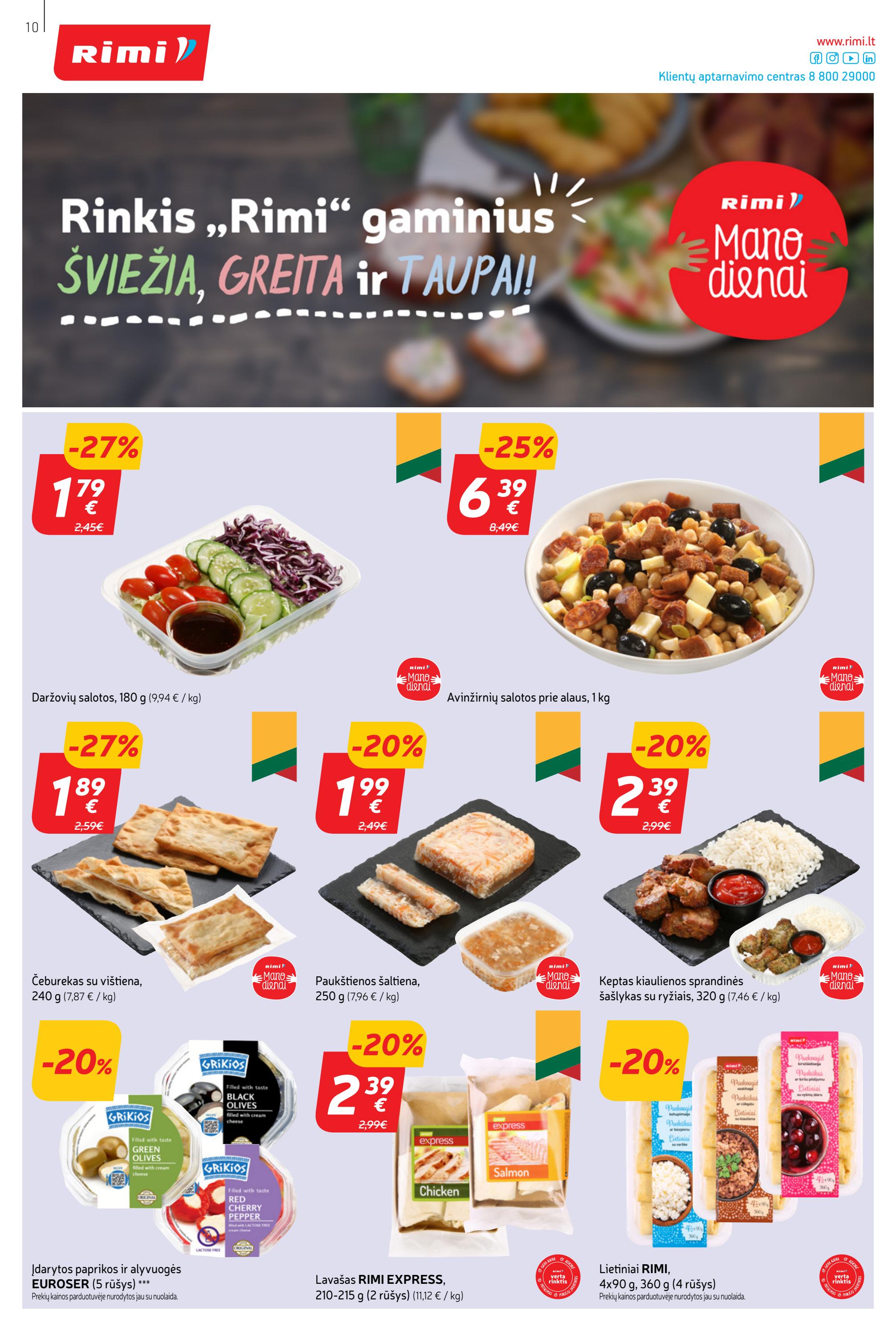 Rimi savaitinis leidinys akcijos nuo 
  2023-05-16 iki 
  2023-05-22 | Leidinukas.lt puslapis 10
