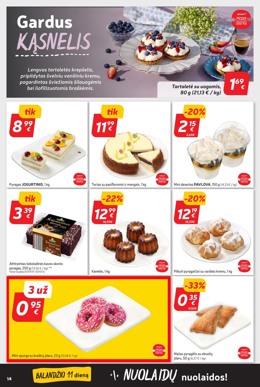 Rimi savaitinis leidinys akcijos nuo 
  2024-04-09 iki 
  2024-04-15 | Leidinukas.lt puslapis 14