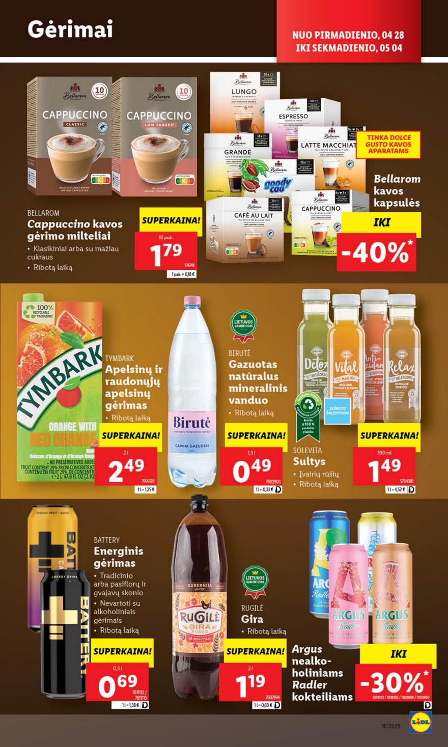 Lidl savaitinis leidinys akcijos nuo 
  2025-04-28 iki 
  2025-05-04 | Leidinukas.lt puslapis 32