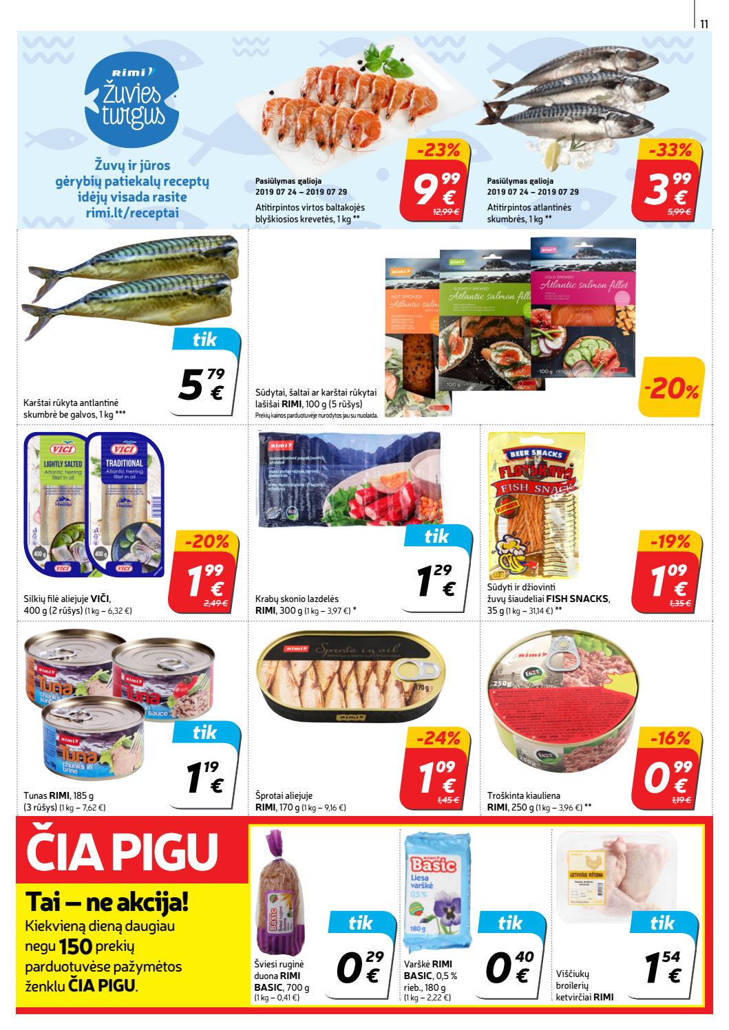 Rimi savaitinis leidinys akcijos nuo 
  2019-07-23 iki 
  2019-07-29 | Leidinukas.lt puslapis 11