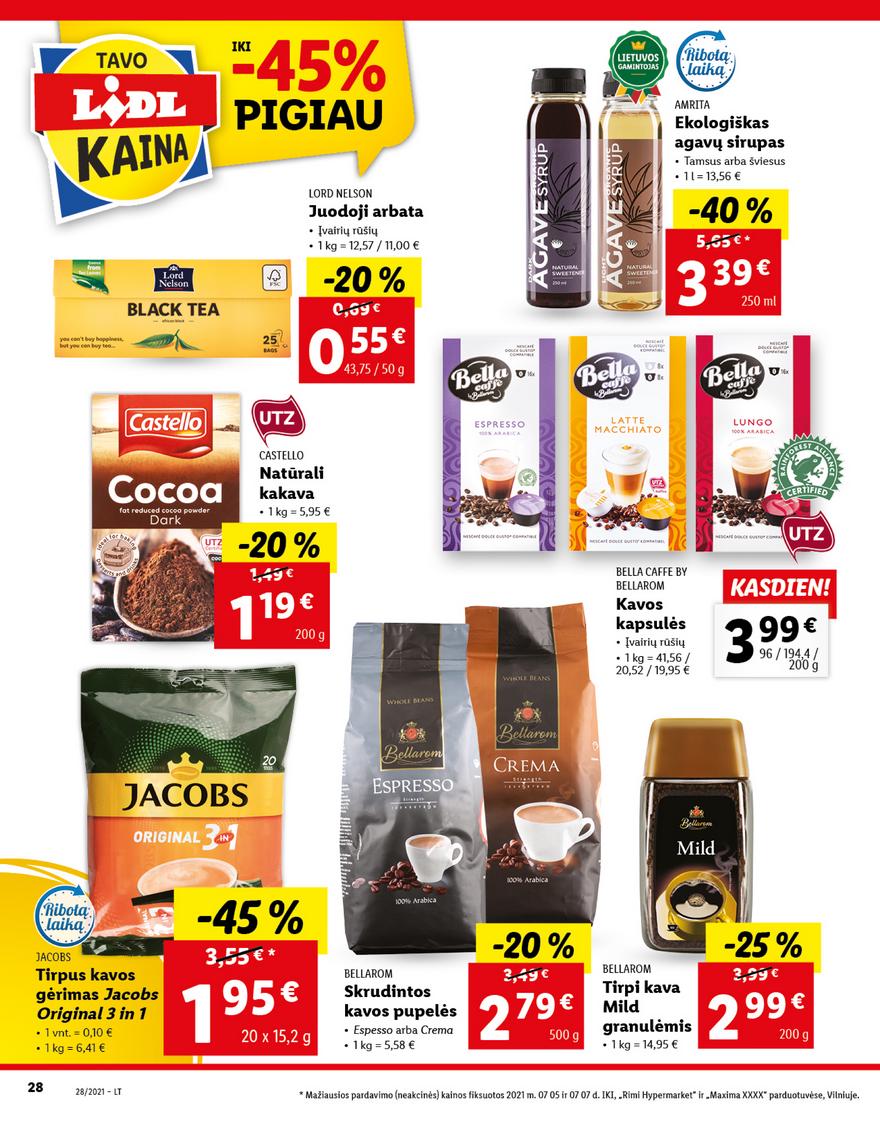Lidl maisto prekių pasiūlymai akcijos nuo 
  2021-07-12 iki 
  2021-07-18 | Leidinukas.lt puslapis 28