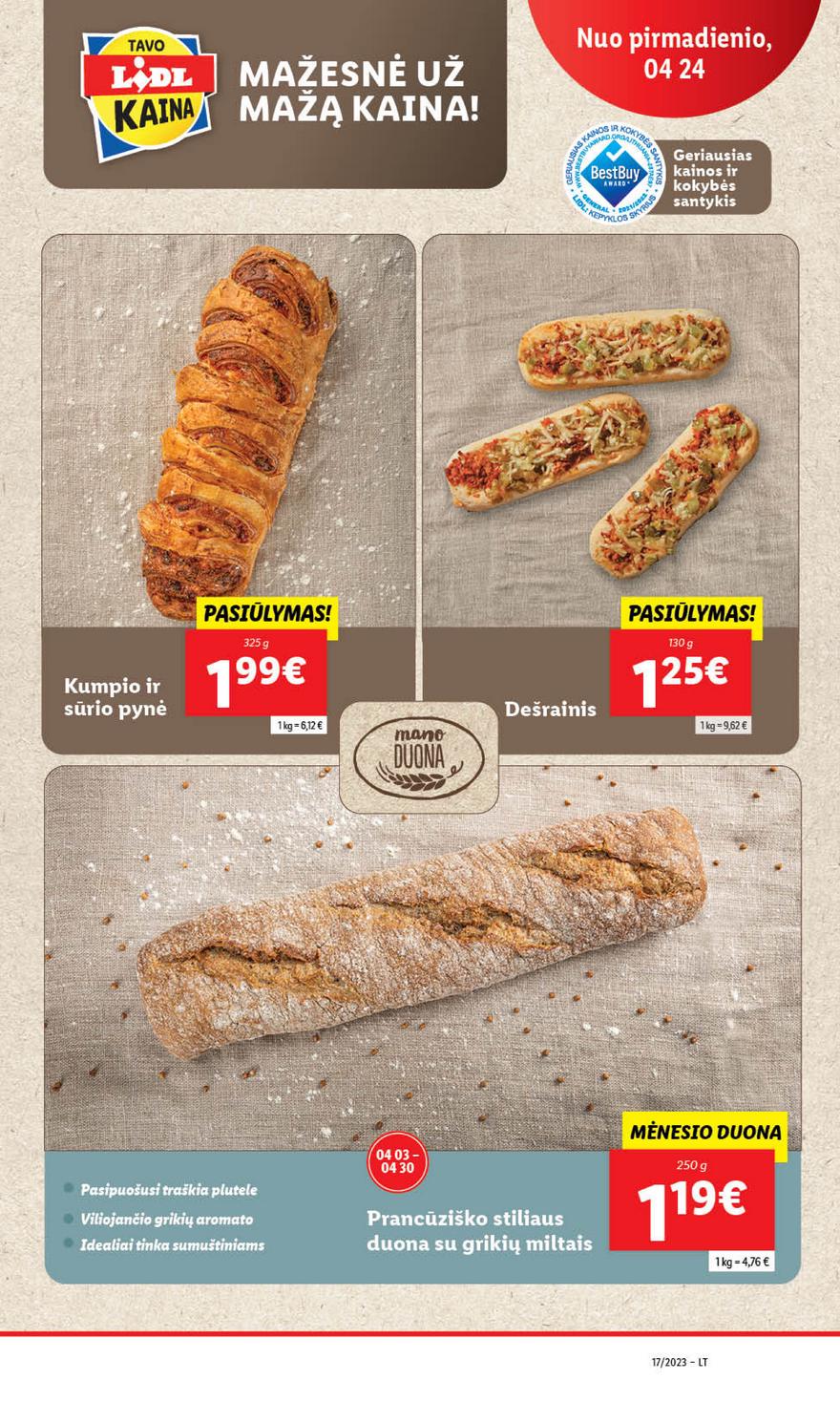 Lidl maisto prekių pasiūlymai akcijos nuo 
  2023-04-24 iki 
  2023-05-01 | Leidinukas.lt puslapis 13