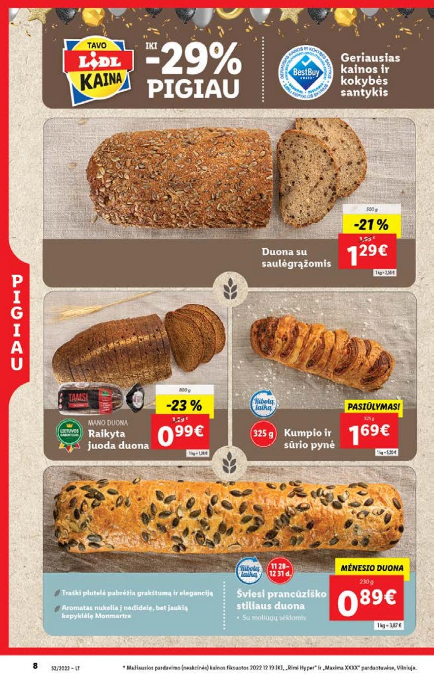 Lidl maisto prekių pasiūlymai akcijos nuo 
  2022-12-26 iki 
  2023-01-01 | Leidinukas.lt puslapis 8
