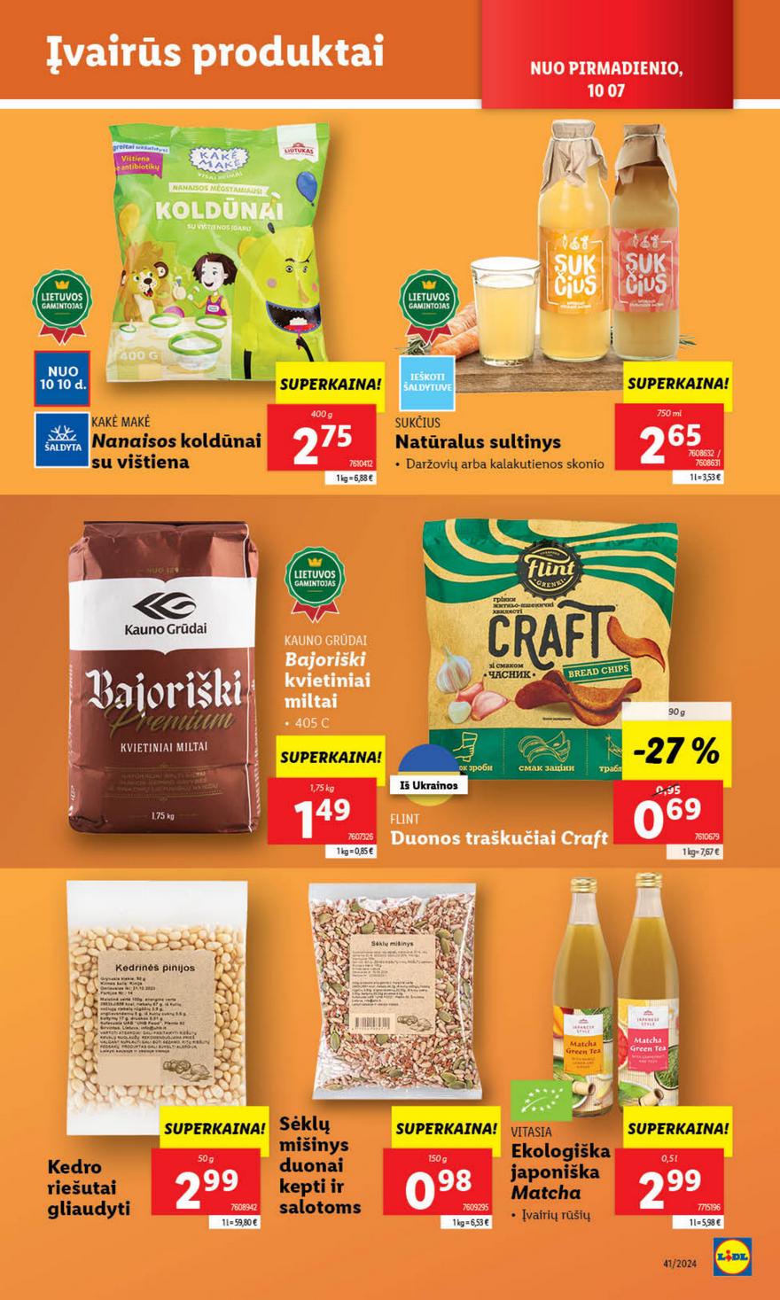 Lidl savaitinis leidinys akcijos nuo
2024-10-07 iki
2024-10-13 | Leidinukas.lt puslapis 31