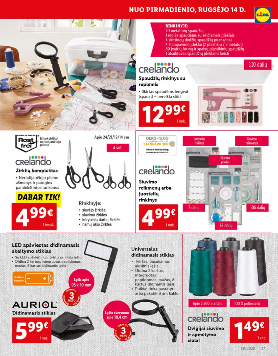 Lidl savaitinis leidinys akcijos nuo 
  2020-09-14 iki 
  2020-09-20 | Leidinukas.lt puslapis 37