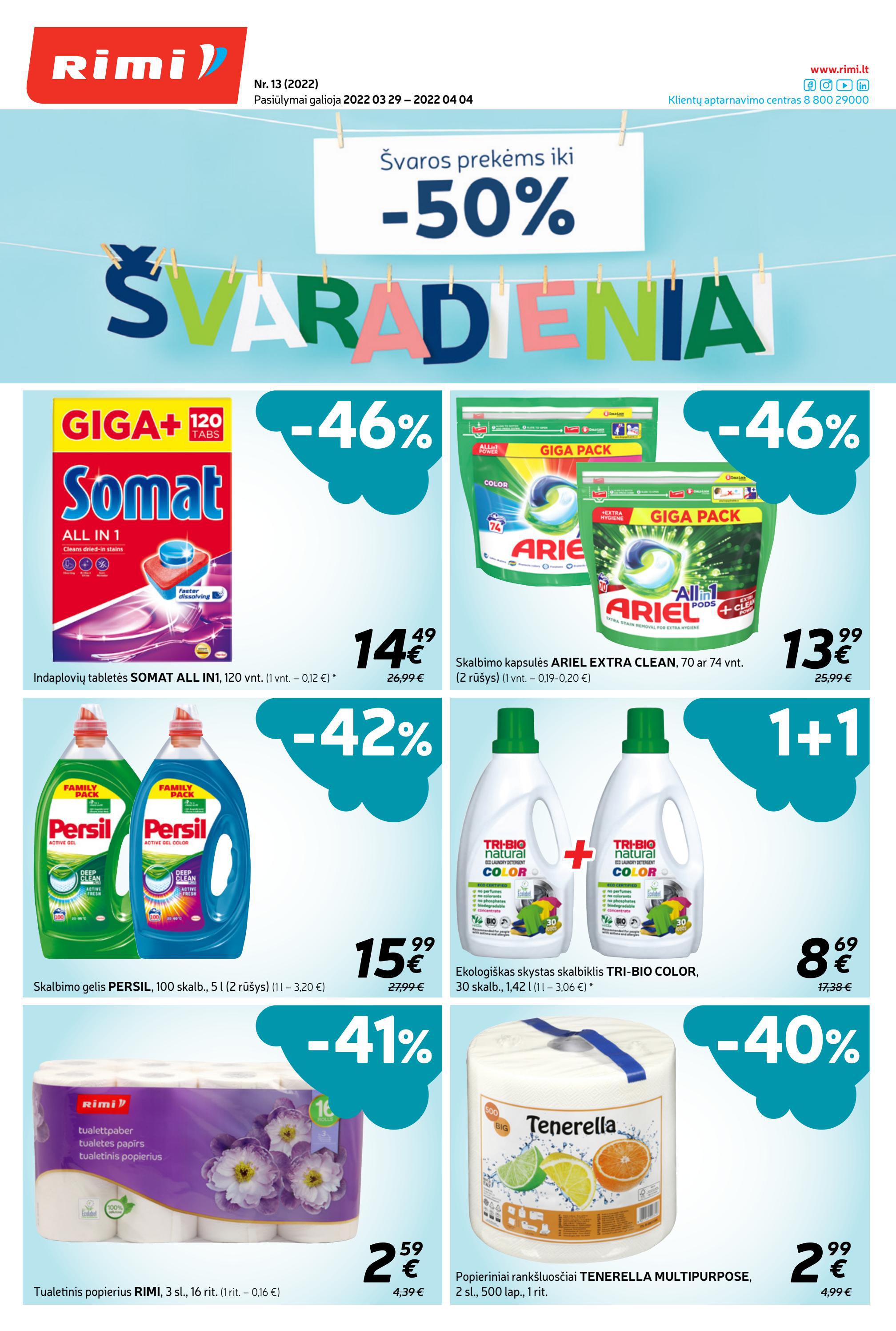 Rimi savaitinis leidinys akcijos nuo 
  2022-03-29 iki 
  2022-05-04 | Leidinukas.lt puslapis 1