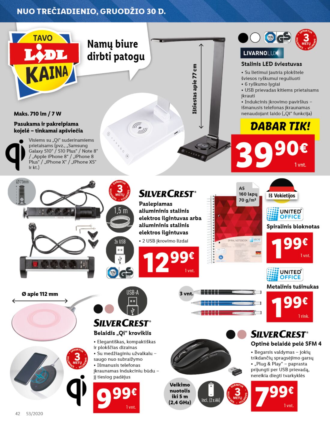 Lidl savaitinis leidinys akcijos nuo 
  2020-12-28 iki 
  2021-01-03 | Leidinukas.lt puslapis 42