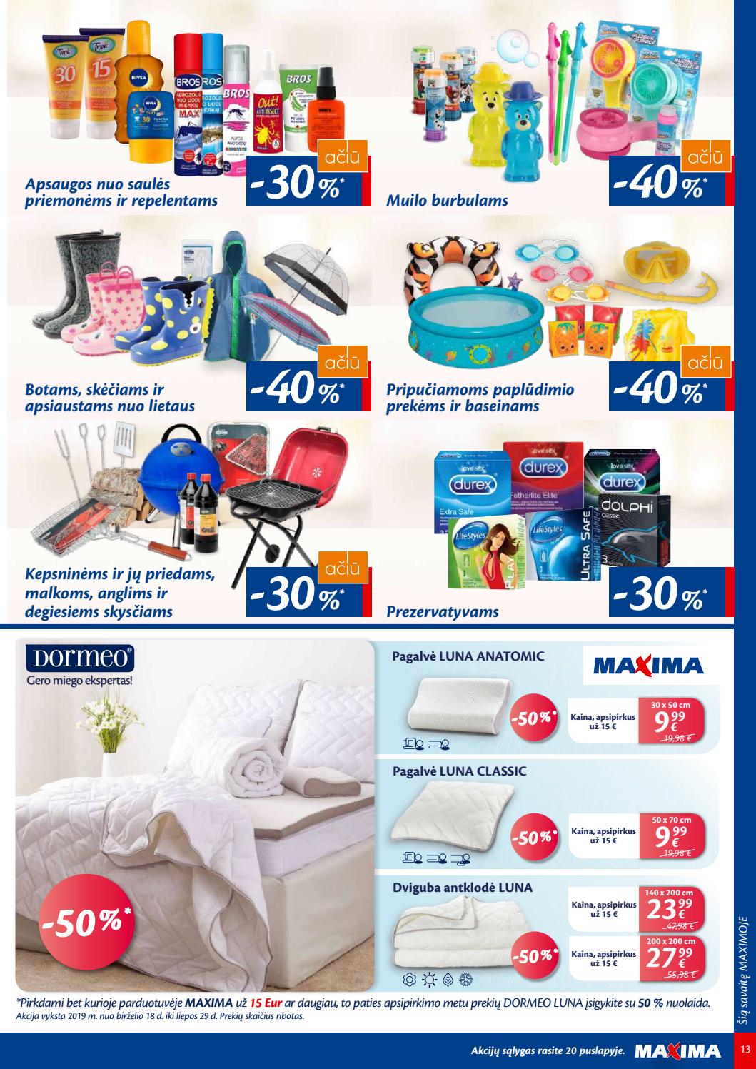 Maxima kaininis leidinys akcijos nuo 
  2019-06-18 iki 
  2019-06-24 | Leidinukas.lt puslapis 13
