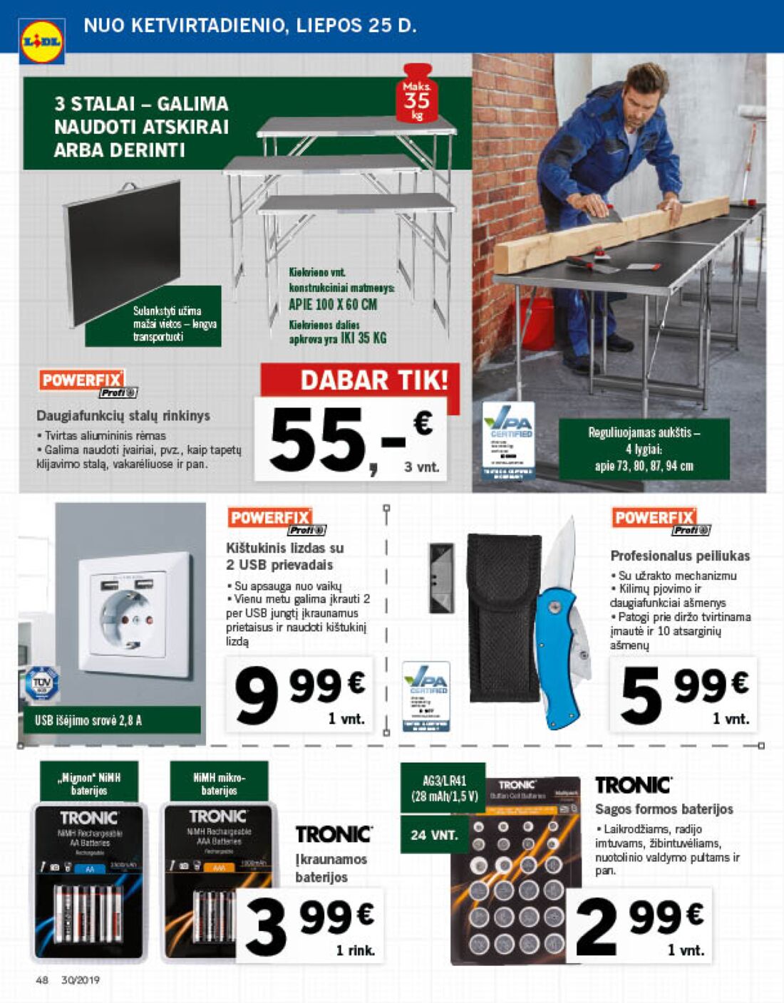 Lidl savaitinis leidinys akcijos nuo 
  2019-07-22 iki 
  2019-07-28 | Leidinukas.lt puslapis 48