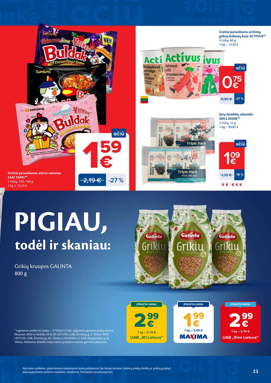 Maxima leidinukas akcijos nuo 
  2026-07-07 iki 
  2026-07-13 | Leidinukas.lt puslapis 23