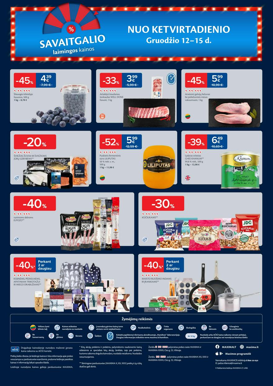 Maxima savaitinis leidinys 50 akcijos nuo
2024-12-10 iki
2024-12-16 | Leidinukas.lt puslapis 24