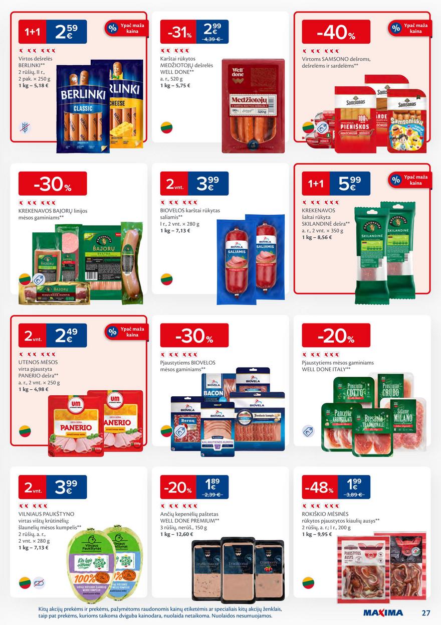 Maxima savaitinis leidinys akcijos nuo
2025-06-24 iki
2025-06-30 | Leidinukas.lt puslapis 27