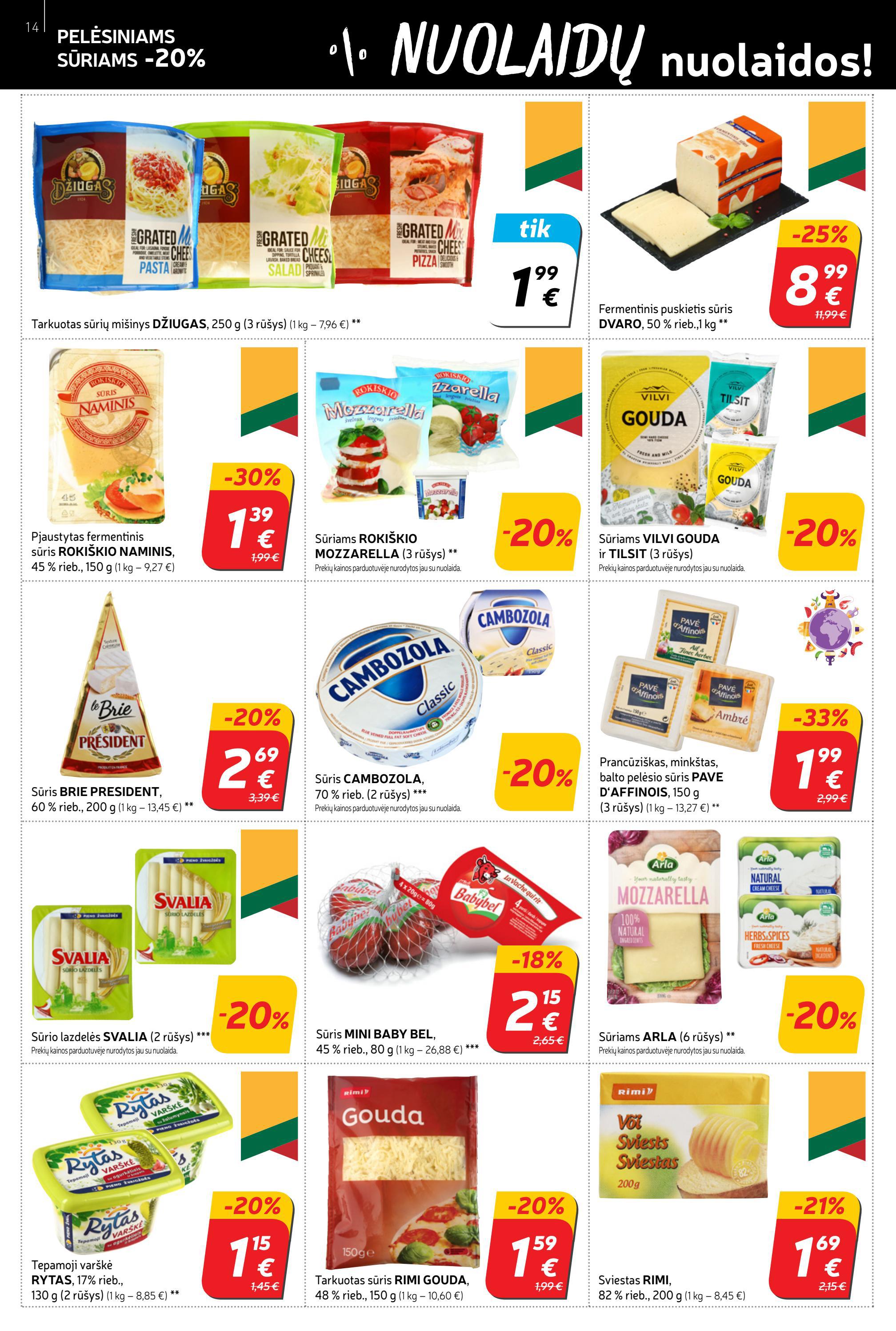 Rimi savaitinis leidinys akcijos nuo 
  2022-04-19 iki 
  2022-04-25 | Leidinukas.lt puslapis 14