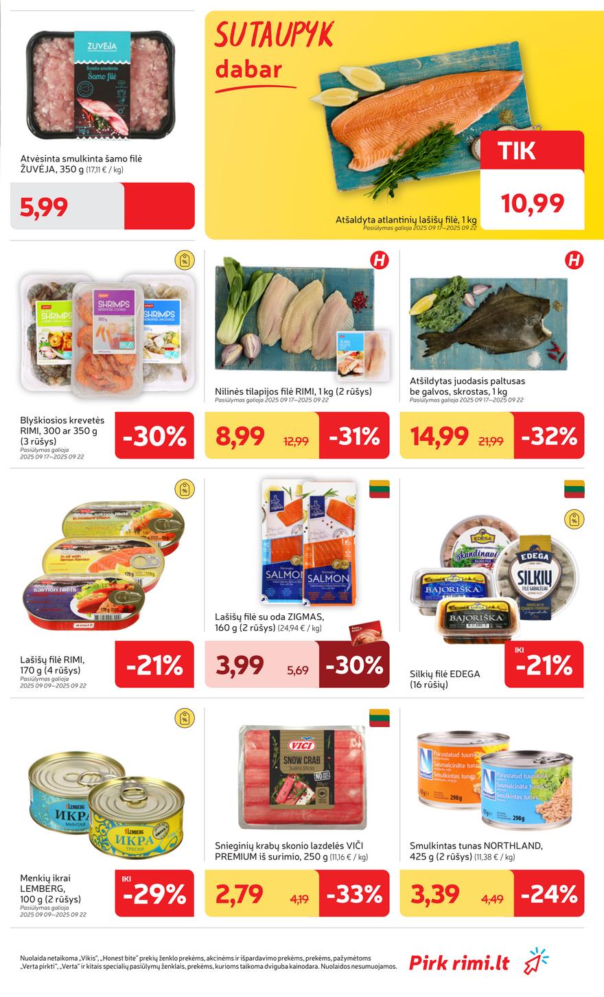 Rimi savaitinis leidinys 38 akcijos nuo
2025-09-16 iki
2025-09-22 | Leidinukas.lt puslapis 7