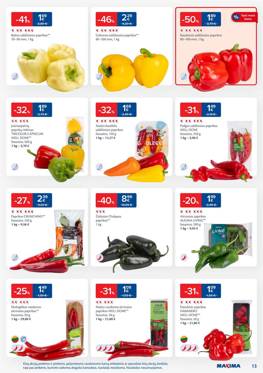 Maxima leidinukas akcijos nuo 
  2025-08-12 iki 
  2025-08-18 | Leidinukas.lt puslapis 13