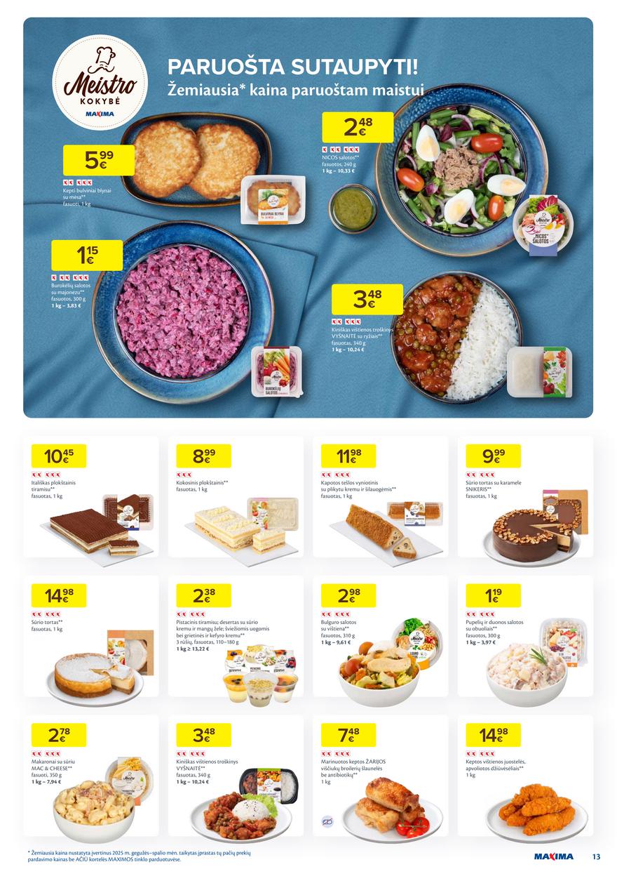 Maxima leidinys akcijos nuo 
  2025-12-09 iki 
  2025-12-15 | Leidinukas.lt puslapis 13