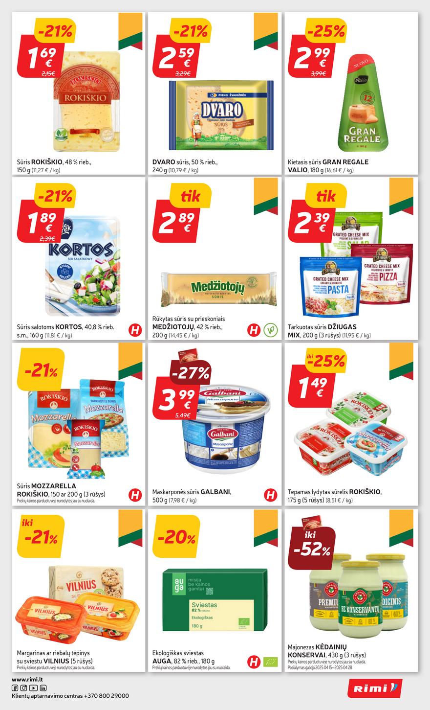 Rimi savaitinis leidinys 17 akcijos nuo 
  2025-04-22 iki 
  2025-04-28 | Leidinukas.lt puslapis 19
