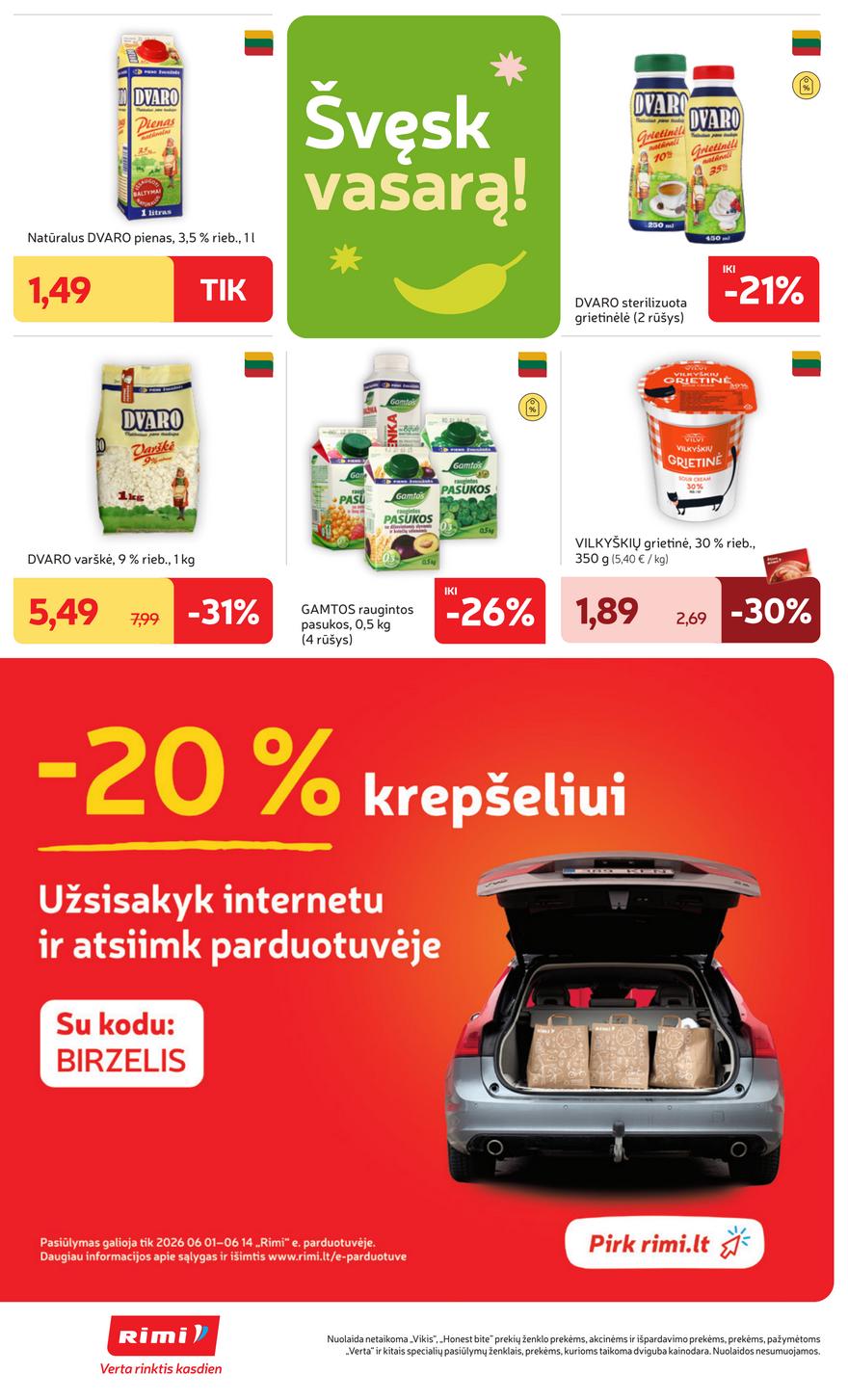 Rimi leidinys akcijos nuo 
  2026-06-09 iki 
  2026-06-15 | Leidinukas.lt puslapis 22