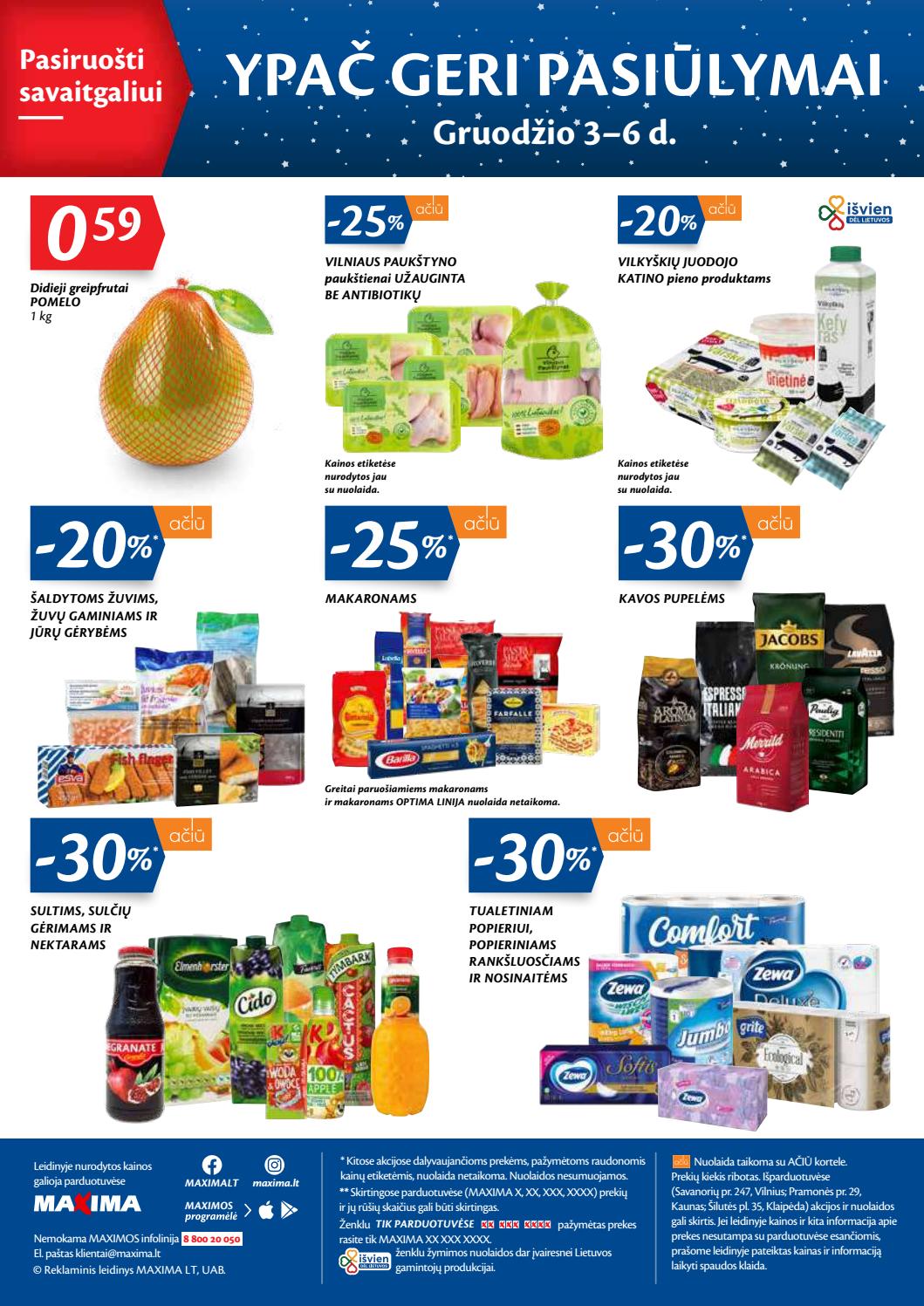 Maxima kaininis leidinys akcijos nuo 
  2020-12-01 iki 
  2020-12-07 | Leidinukas.lt puslapis 32