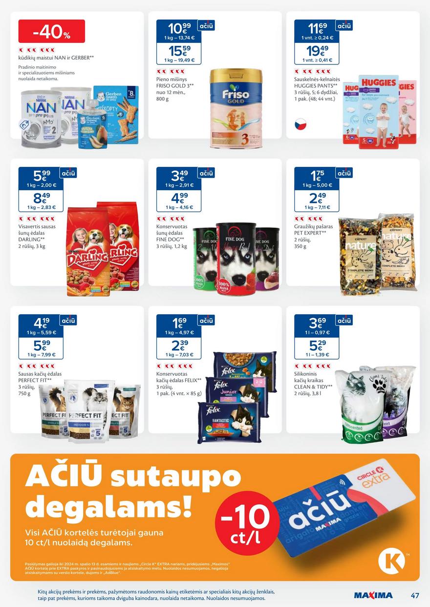 Maxima savaitinis leidinys 40 akcijos nuo 
  2024-10-01 iki 
  2024-10-07 | Leidinukas.lt puslapis 47