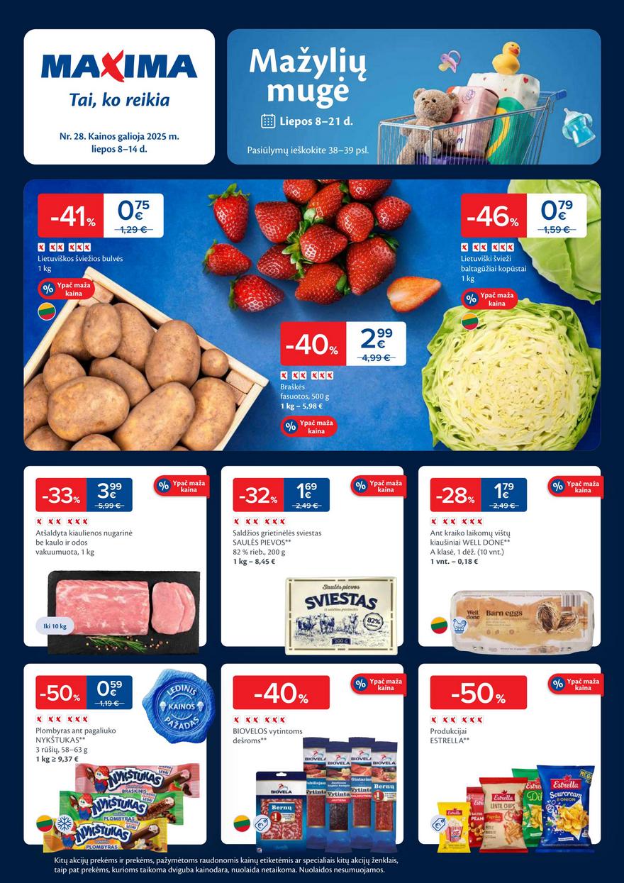Maxima leidinys 28 akcijos nuo
2025-07-08 iki
2025-07-14 | Leidinukas.lt puslapis 1