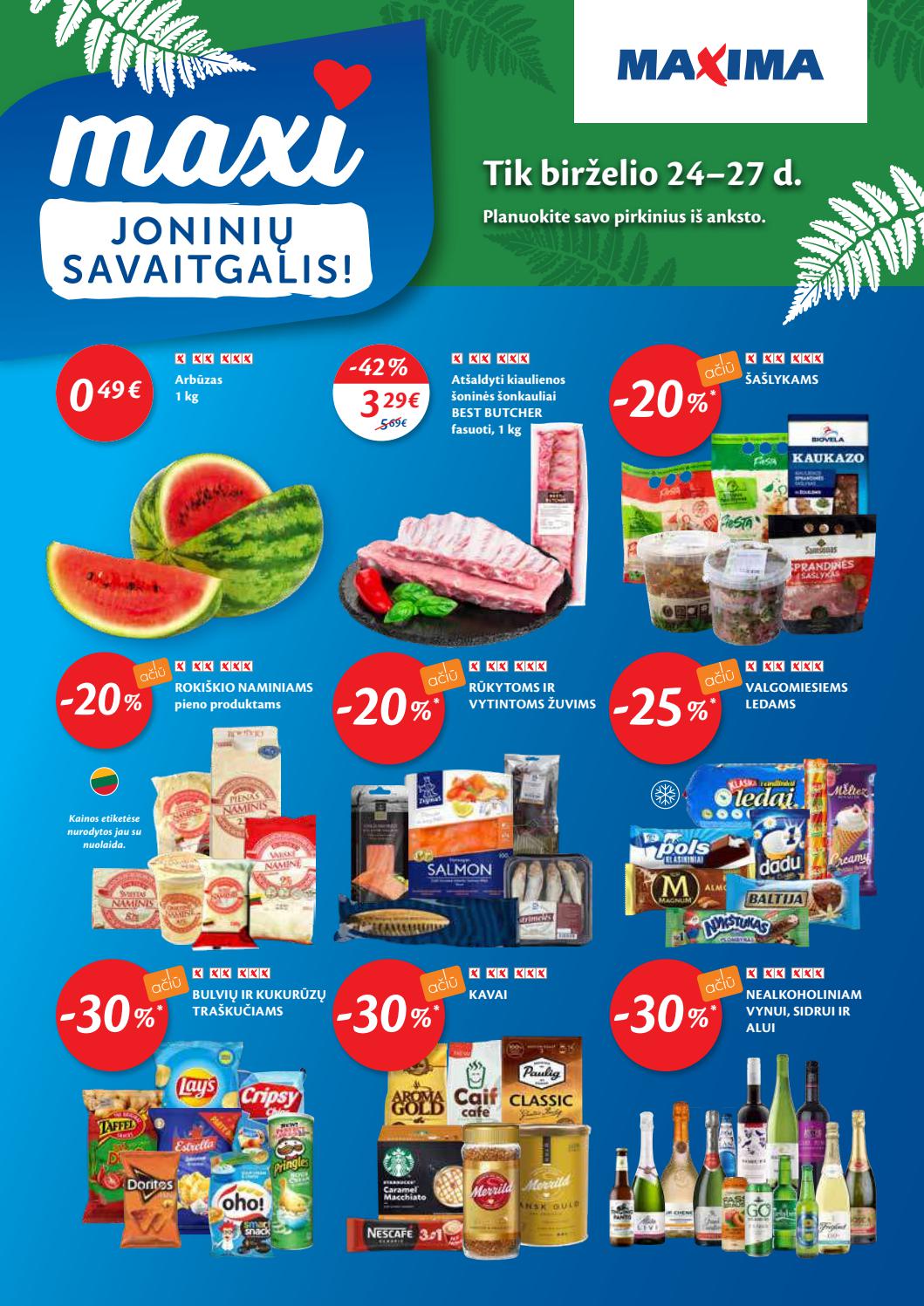 Maxima kaininis leidinys akcijos nuo 
  2021-06-22 iki 
  2021-06-28 | Leidinukas.lt puslapis 36