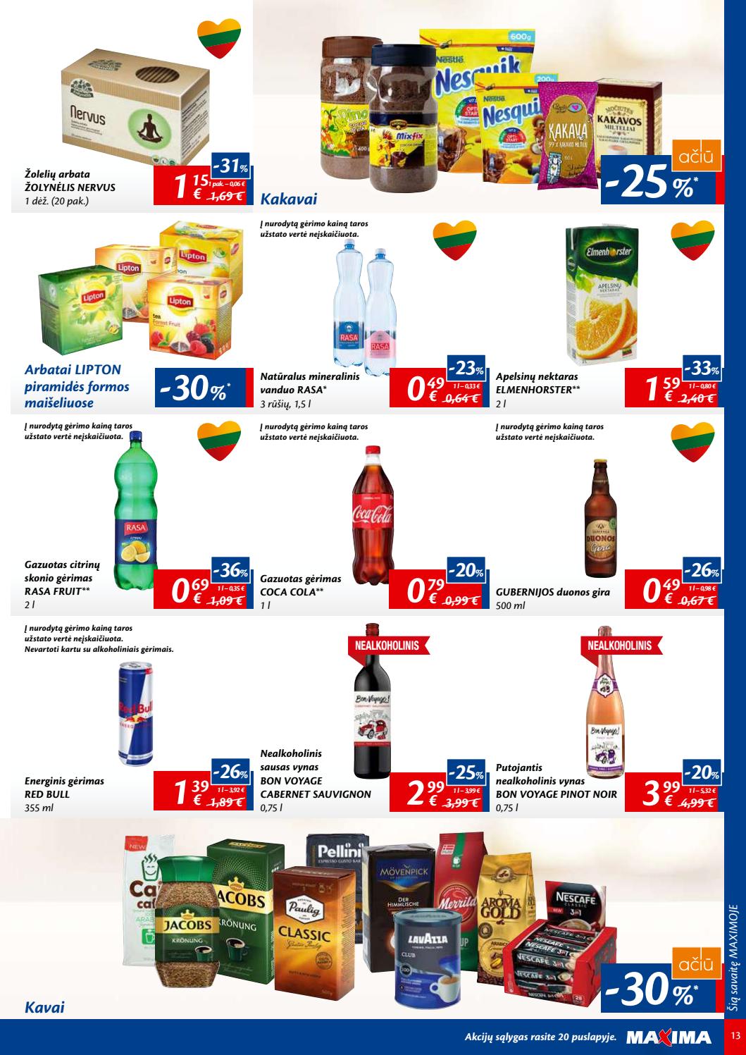 Maxima kaininis leidinys akcijos nuo 
  2019-07-02 iki 
  2019-07-08 | Leidinukas.lt puslapis 13