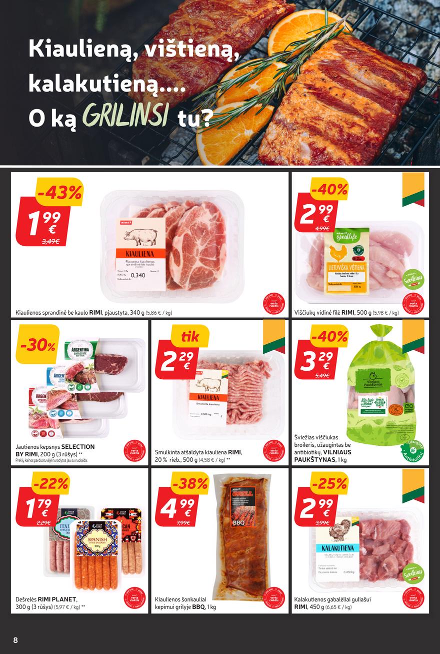 Rimi savaitinis leidinys akcijos nuo 
  2024-04-16 iki 
  2024-04-22 | Leidinukas.lt puslapis 8