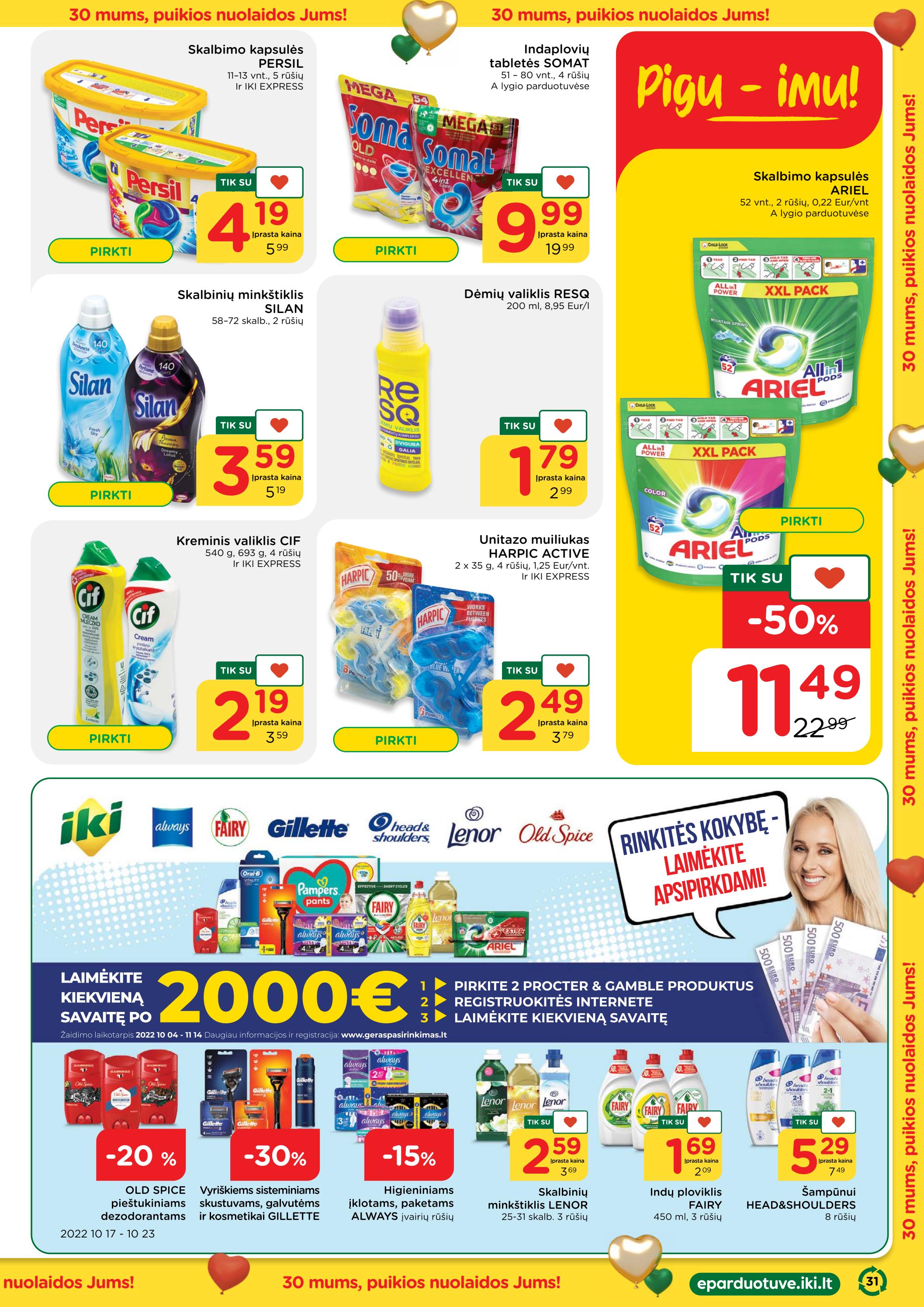 Iki savaitės leidinys akcijos nuo 
  2022-10-17 iki 
  2022-10-23 | Leidinukas.lt puslapis 31