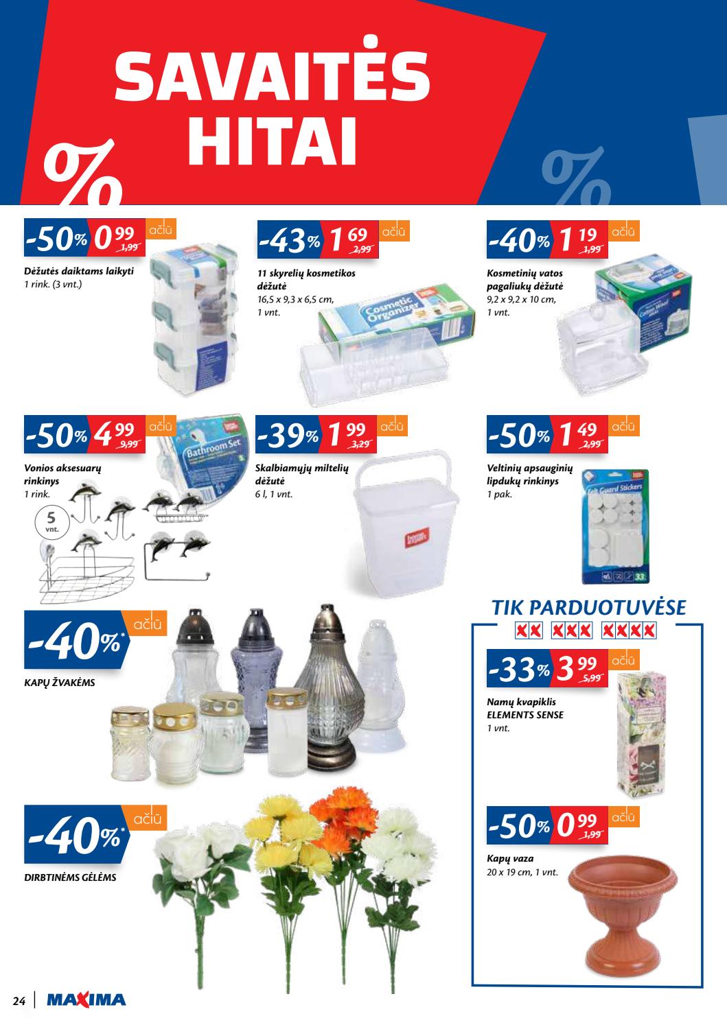 Maxima kaininis leidinys akcijos nuo 
  2020-10-06 iki 
  2020-10-12 | Leidinukas.lt puslapis 24