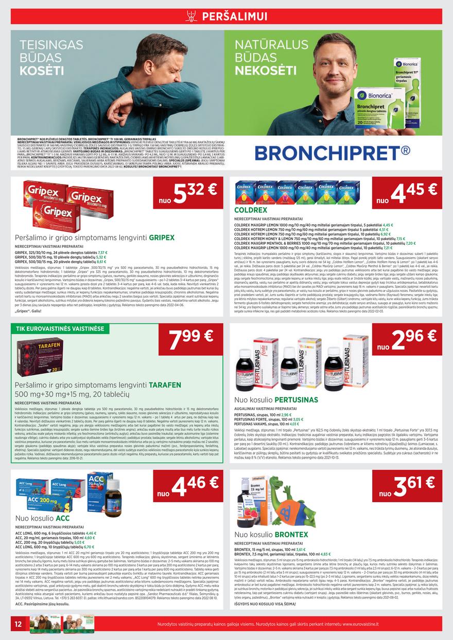 Euro vaistinė leidinys akcijos nuo 
  2022-09-01 iki 
  2022-09-30 | Leidinukas.lt puslapis 12