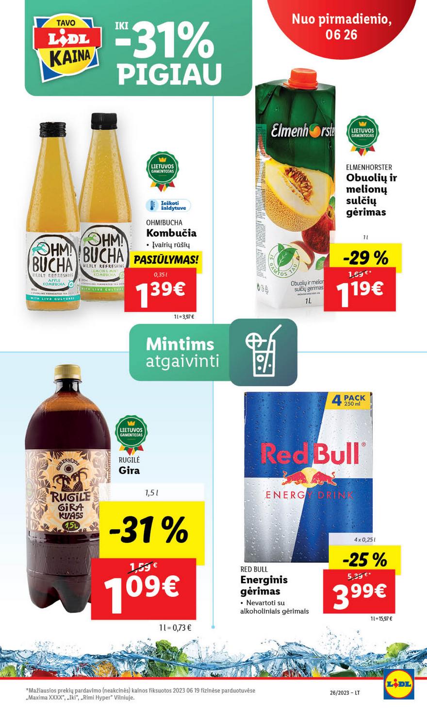 Lidl maisto prekių pasiūlymai akcijos nuo 
  2023-06-26 iki 
  2023-07-02 | Leidinukas.lt puslapis 49