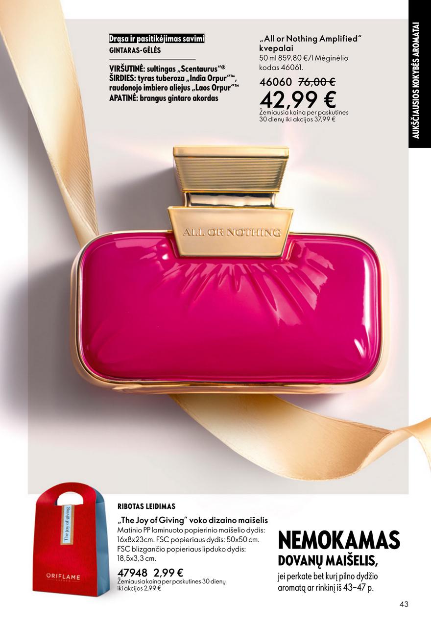 Oriflame katalogas akcijos nuo 
  2025-12-10 iki 
  2025-12-30 | Leidinukas.lt puslapis 43