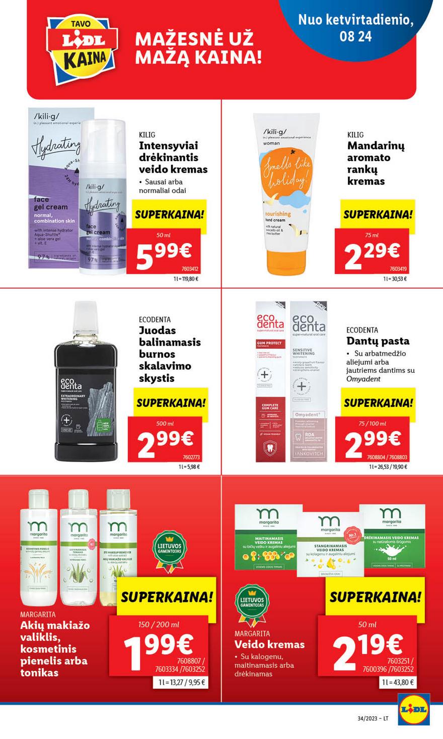 Lidl pasiūlymai akcijos nuo 
  2023-08-21 iki 
  2023-08-27 | Leidinukas.lt puslapis 47