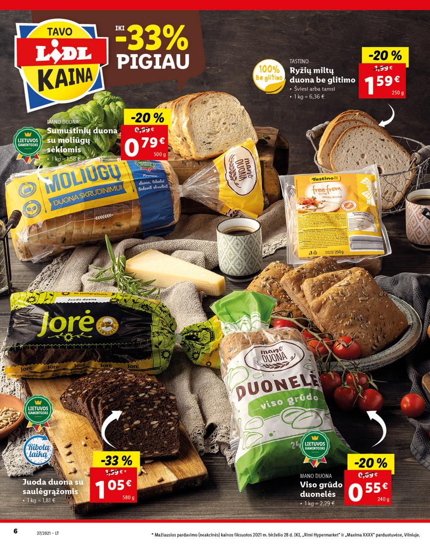 Lidl maisto prekių pasiūlymai akcijos nuo 
  2021-07-05 iki 
  2021-07-11 | Leidinukas.lt puslapis 6
