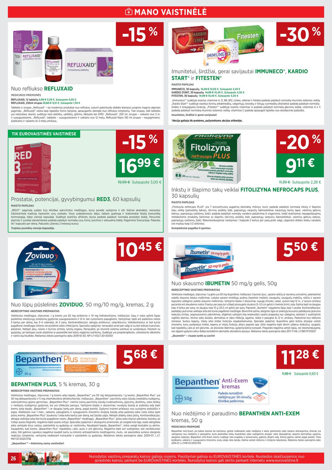 Euro vaistinė leidinys. akcijos nuo 
  2021-04-01 iki 
  2021-04-30 | Leidinukas.lt puslapis 26