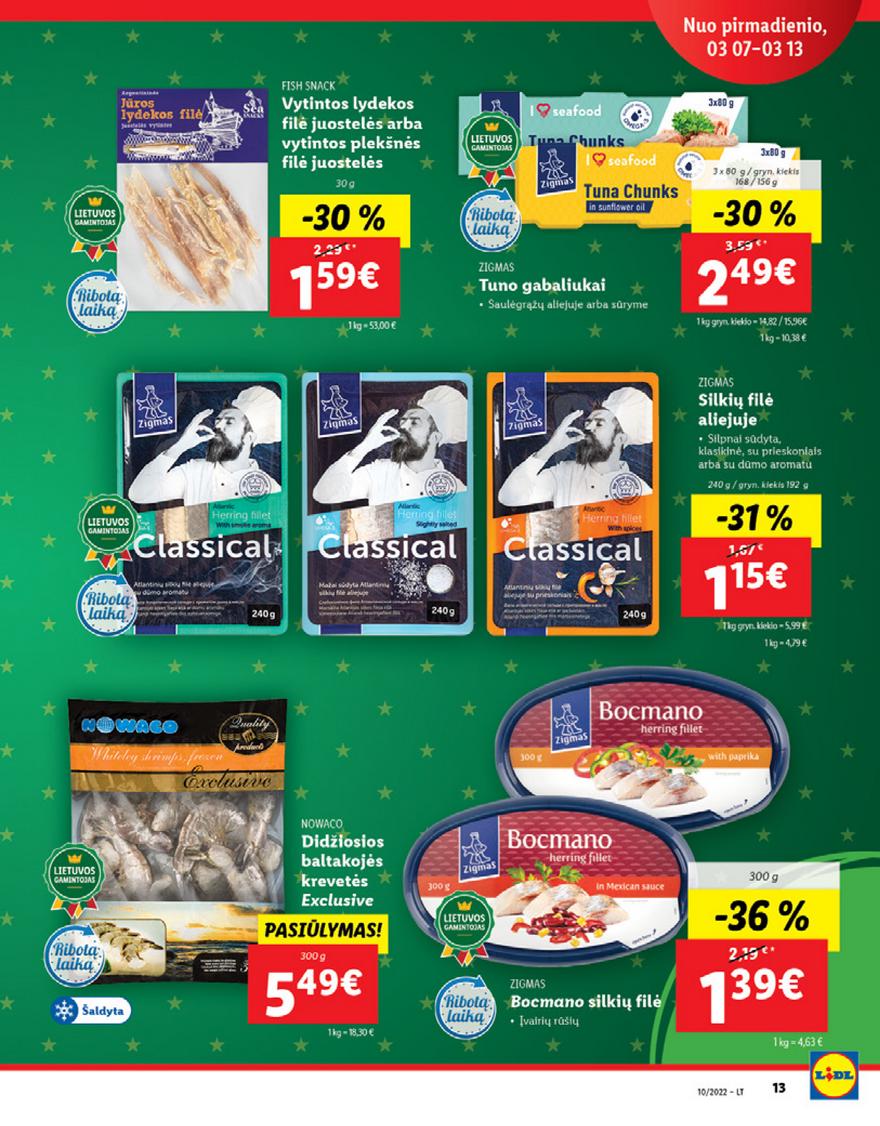 Ldil maisto leidinys akcijos nuo 
  2022-03-07 iki 
  2022-03-13 | Leidinukas.lt puslapis 13