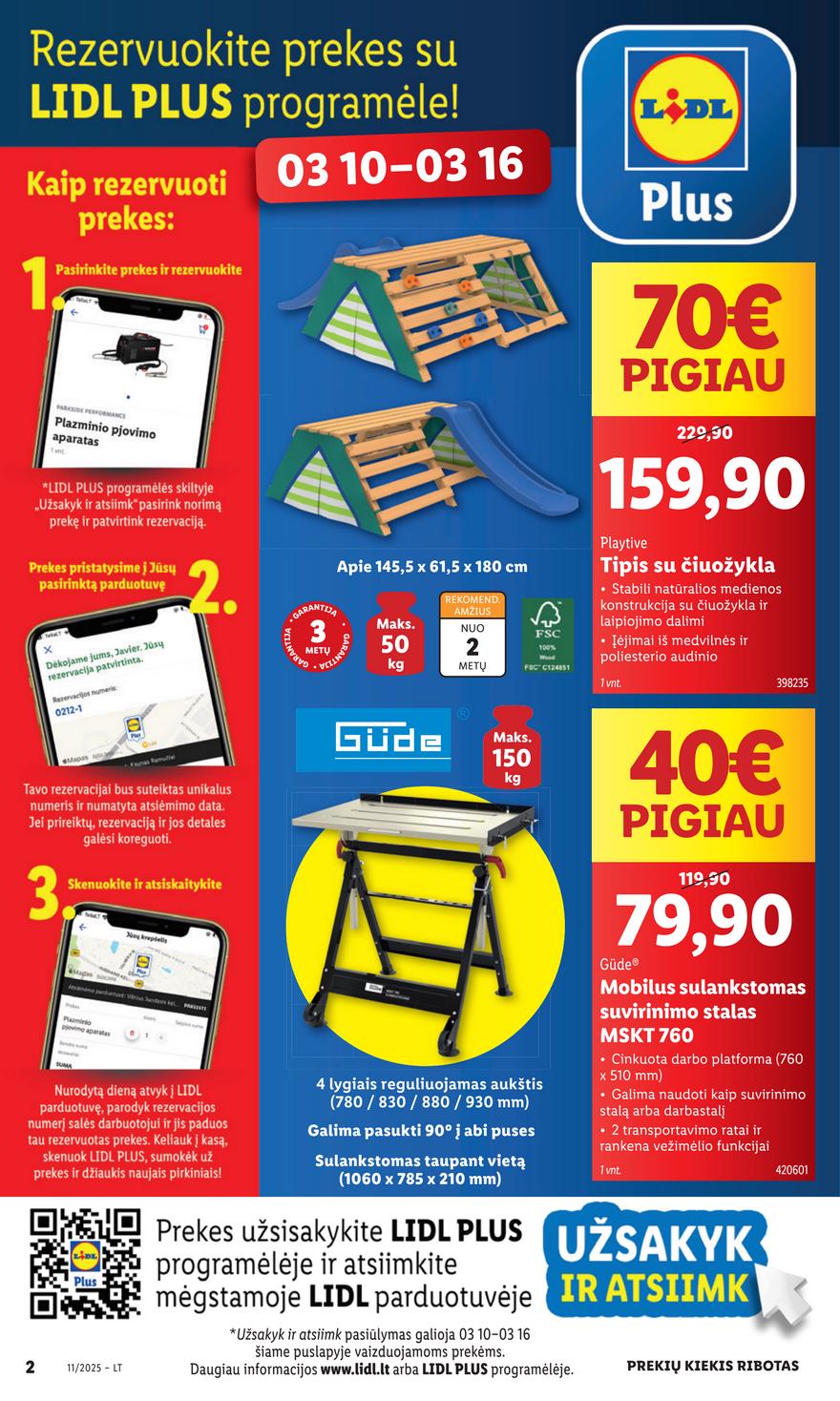 Lidl ne maisto leidinys akcijos nuo 
  2025-03-10 iki 
  2025-03-16 | Leidinukas.lt puslapis 2