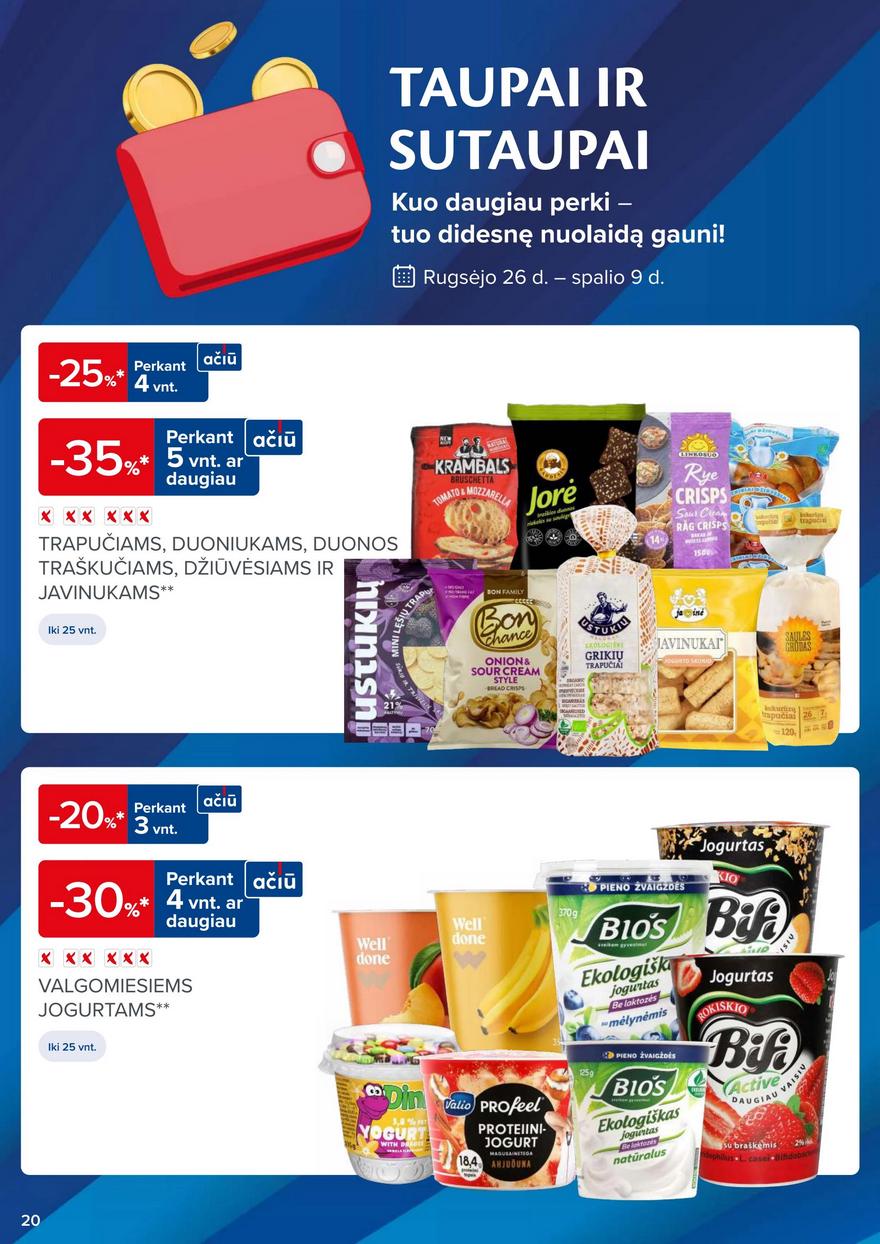 Maxima kaininis leidinys akcijos nuo 
  2023-09-26 iki 
  2023-10-02 | Leidinukas.lt puslapis 20