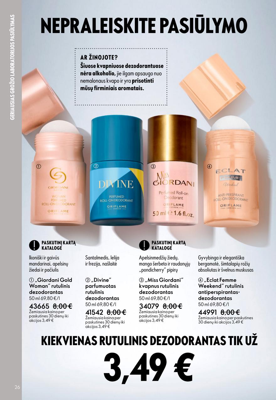 Oriflame katalogas akcijos nuo 
  2025-09-14 iki 
  2025-10-07 | Leidinukas.lt puslapis 26