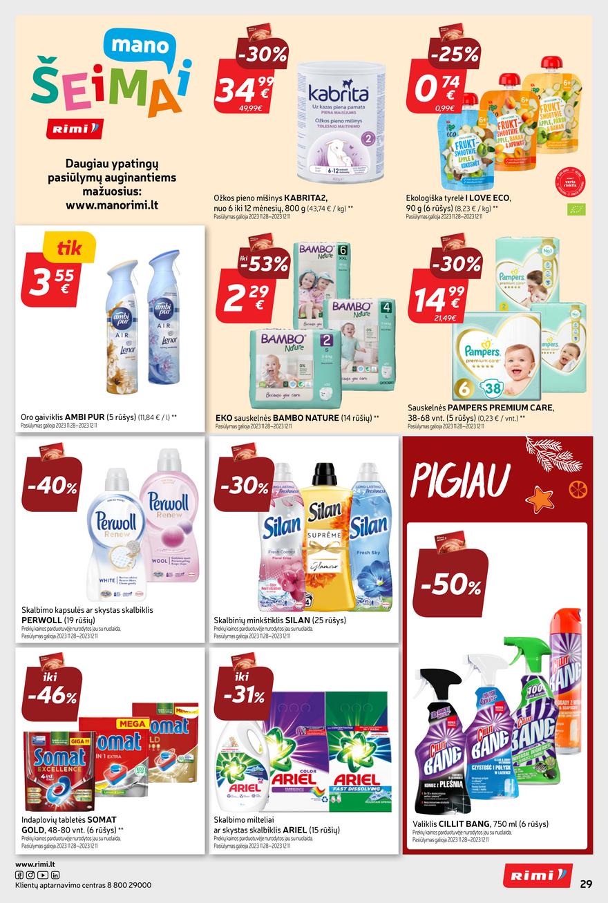 Rimi savaitinis leidinys akcijos nuo 
  2023-12-05 iki 
  2023-12-11 | Leidinukas.lt puslapis 29