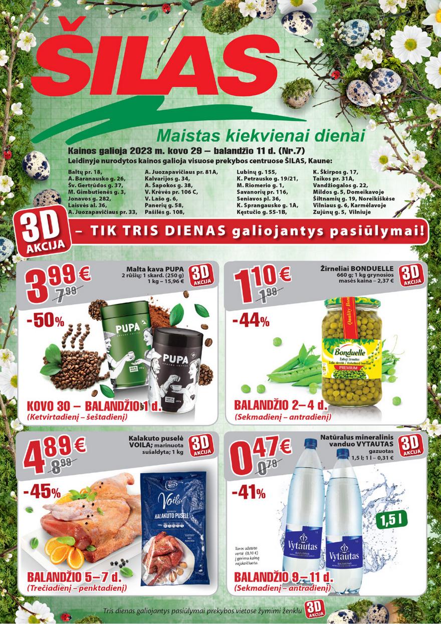 Šilas akcijų leidinys akcijos nuo 
  2023-03-29 iki 
  2023-04-11 | Leidinukas.lt puslapis 1