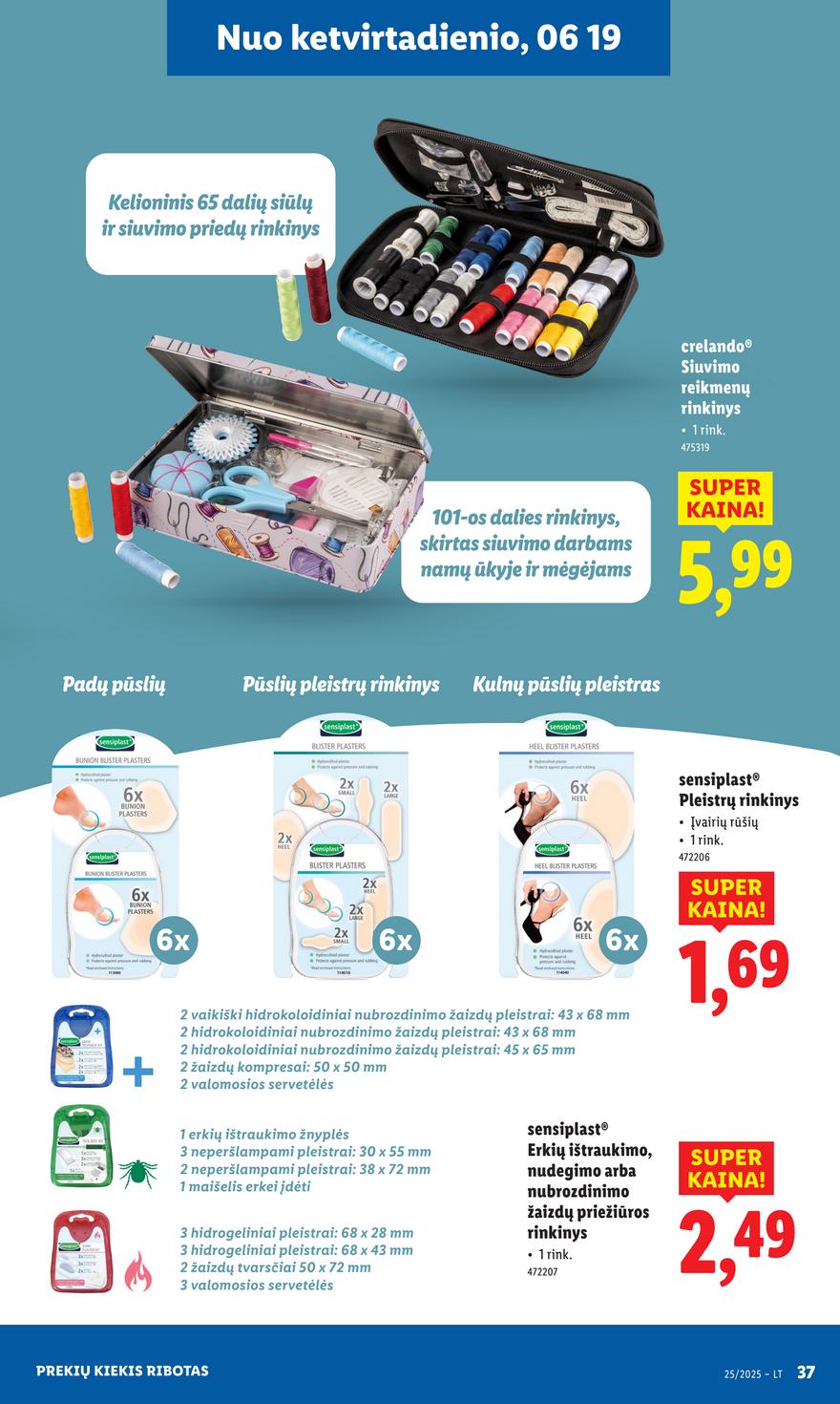 Lidl ne maisto leidinys akcijos nuo 
  2025-06-16 iki 
  2025-06-22 | Leidinukas.lt puslapis 37
