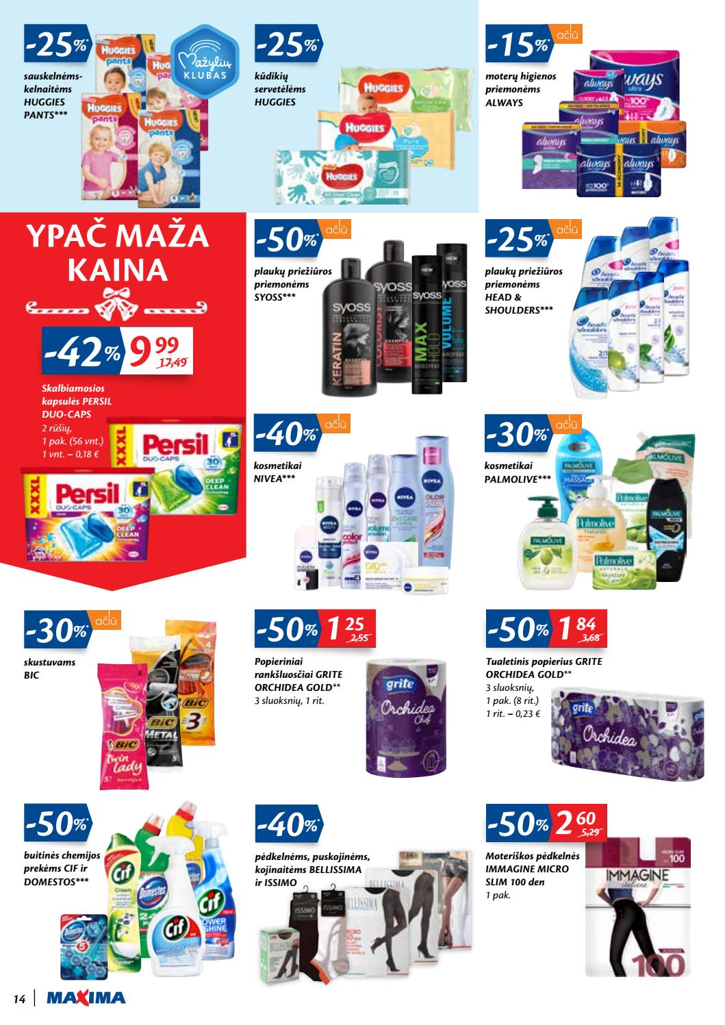 Maxima kaininis leidinys akcijos nuo 
  2019-12-03 iki 
  2019-12-09 | Leidinukas.lt puslapis 14