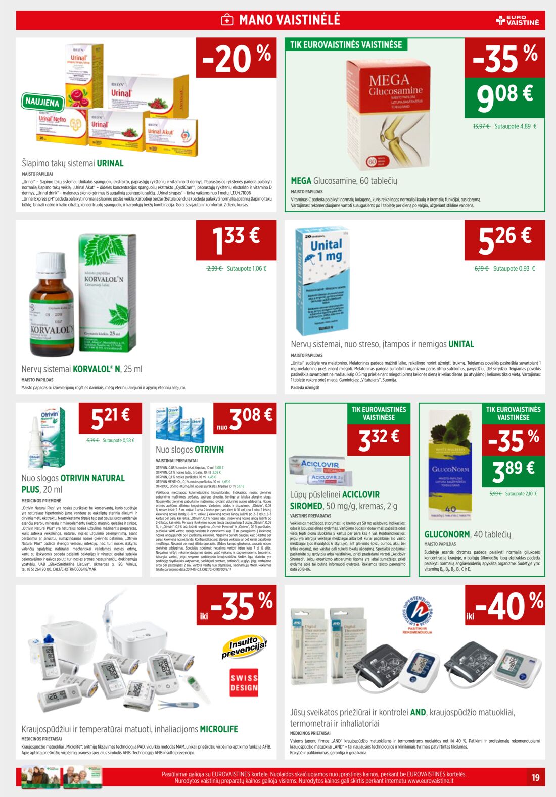 Euro vaistinė leidinys akcijos nuo 
  2019-07-01 iki 
  2019-07-31 | Leidinukas.lt puslapis 19